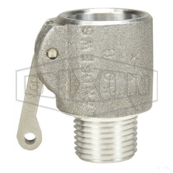 Type B Cam and Groove Coupler, 1/2 in Nominal, Female Coupler x MNPT End Style, Aluminum, Domestic